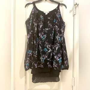 White House Black Market Cold Shoulder Blouse